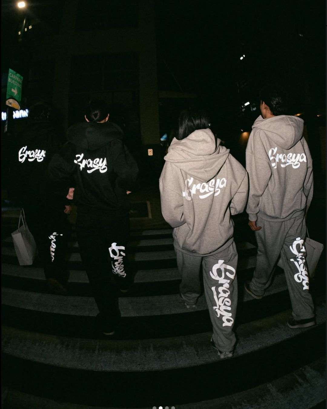 Balaclava Tracksuit Hoodie - Black (Reflective)