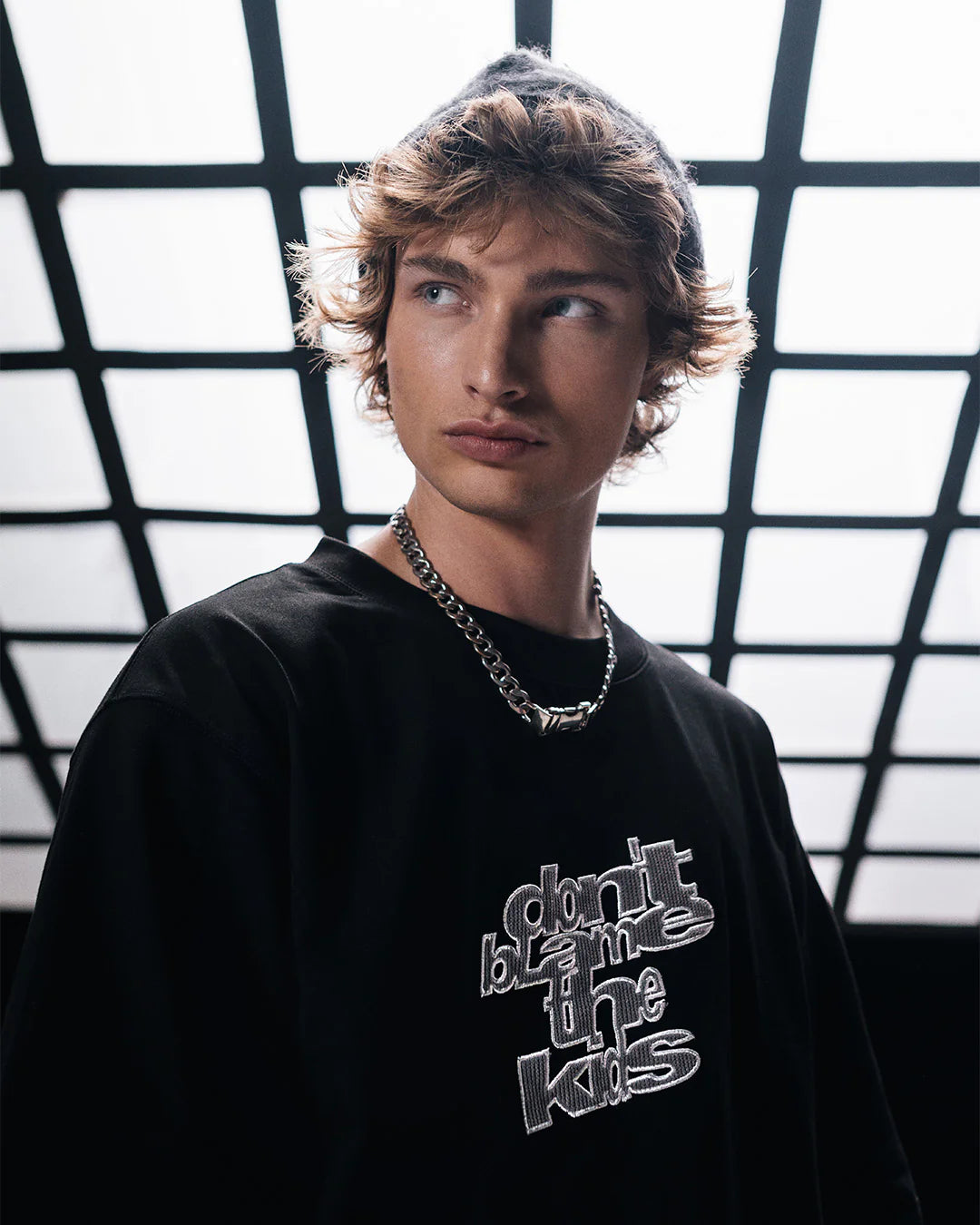 Mob Double Layer L/S Tee - Black Gray