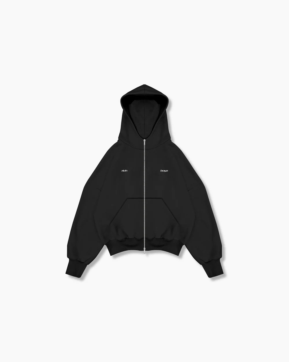 Double Zip Box Hoodie - Asphalt