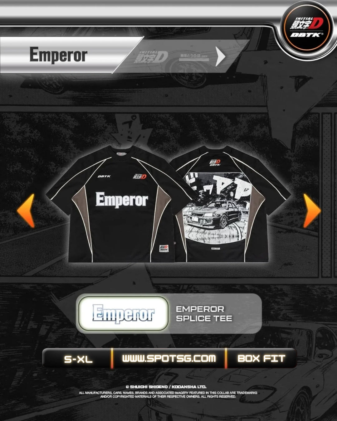 Emperor Splice Tee - Black