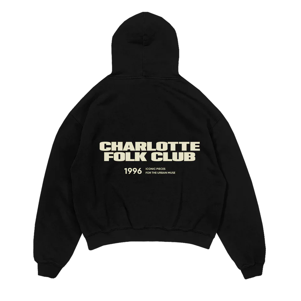 Signature Raglan Hoodie - Black