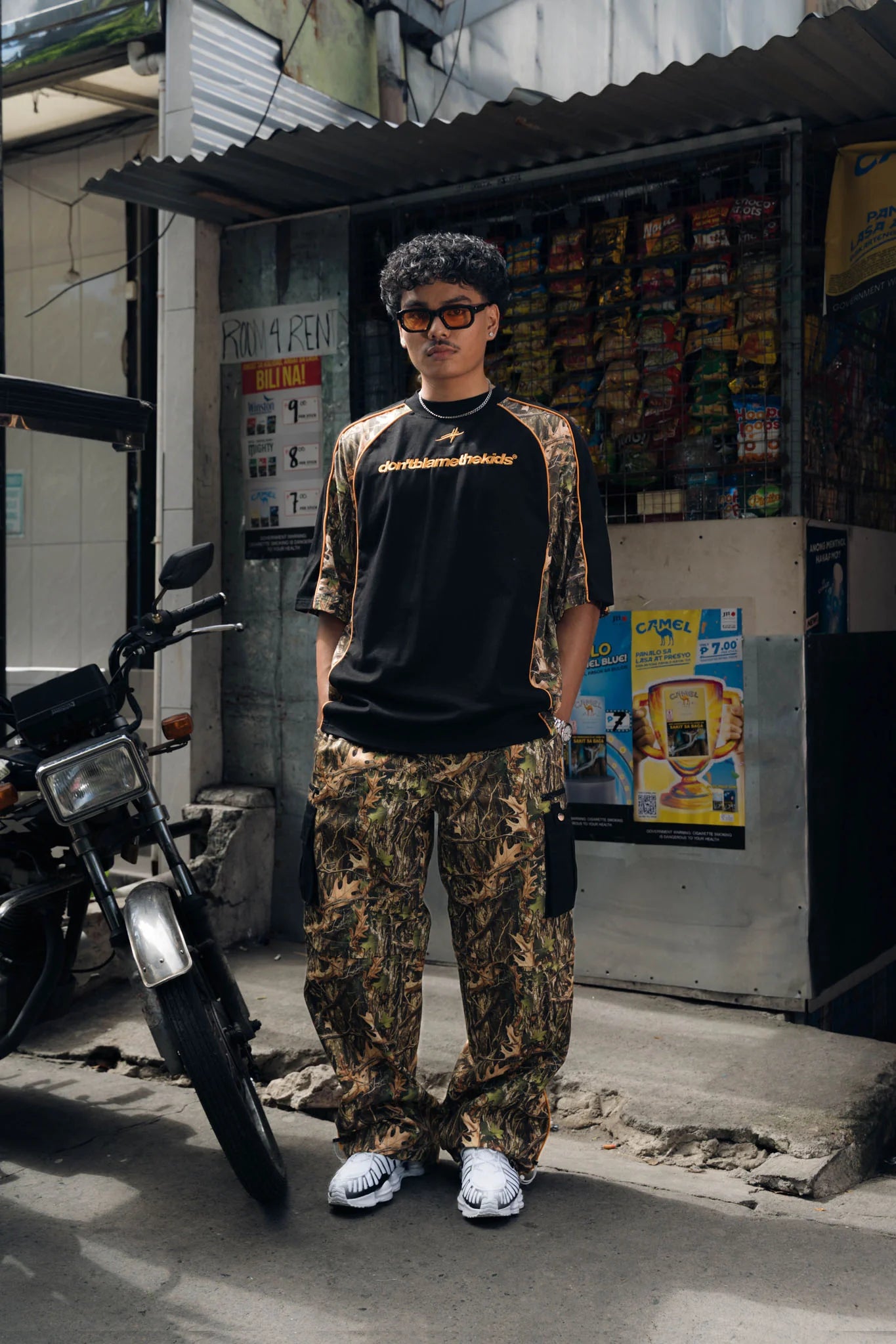 Splice Nature Camo Tee - Black