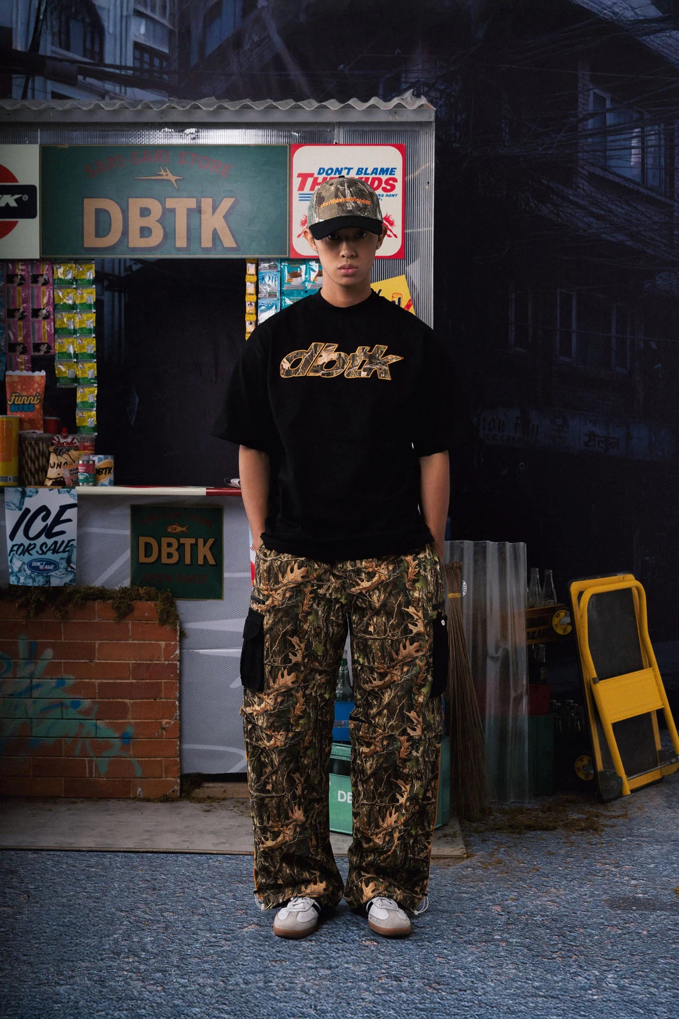 Spark Nature Camo Tee - Black