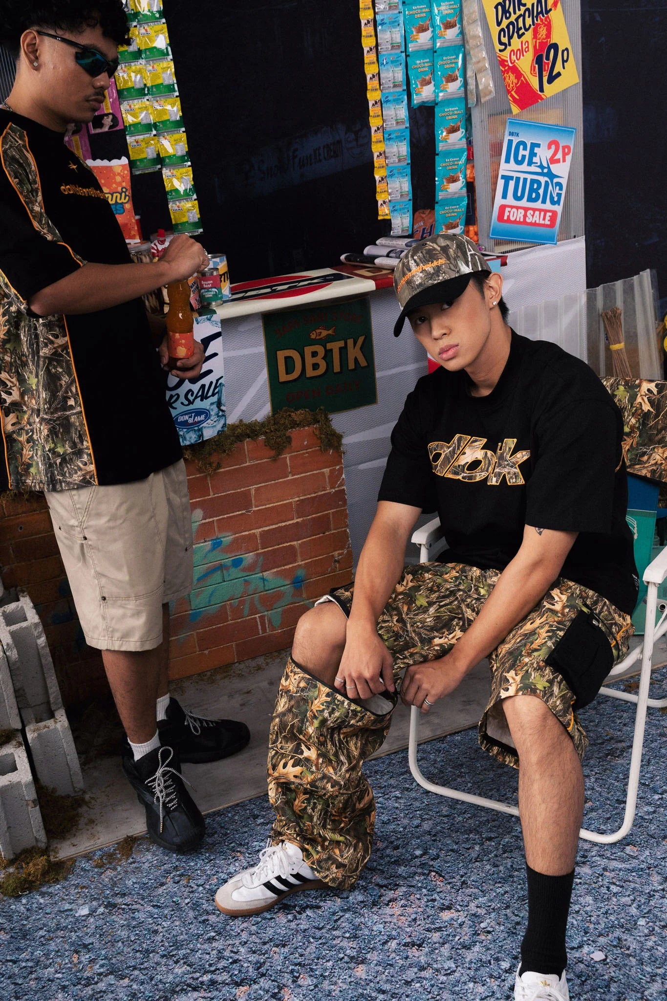 Spark Nature Camo Tee - Black