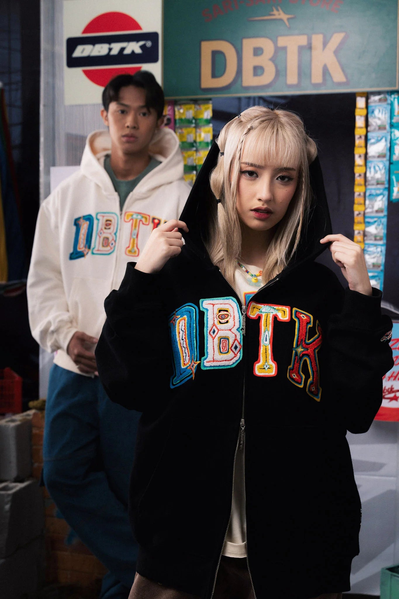 Thermal Mediterranean ZIP UP Hoodie - Black