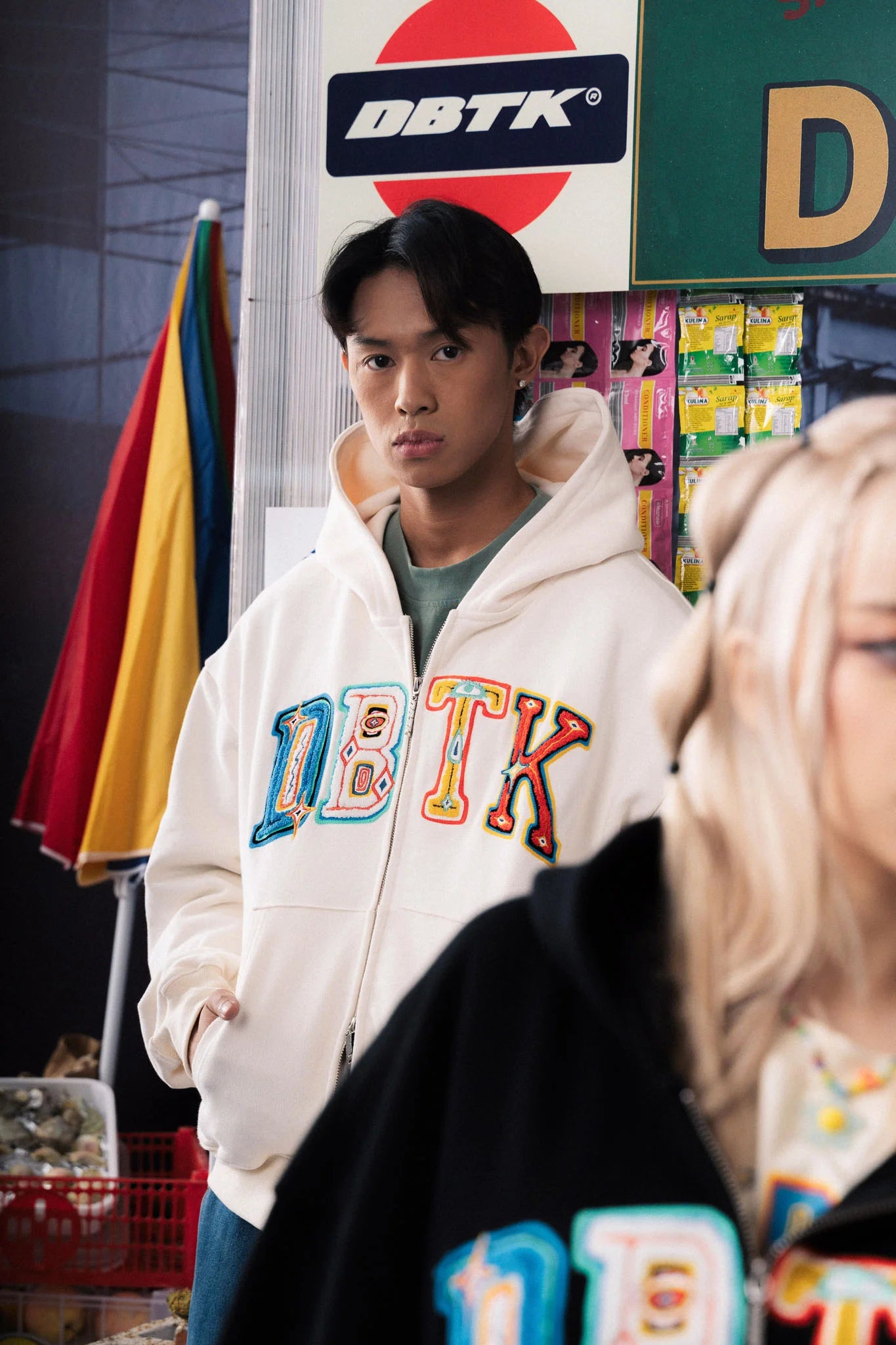 Thermal Mediterranean ZIP UP Hoodie - Cream