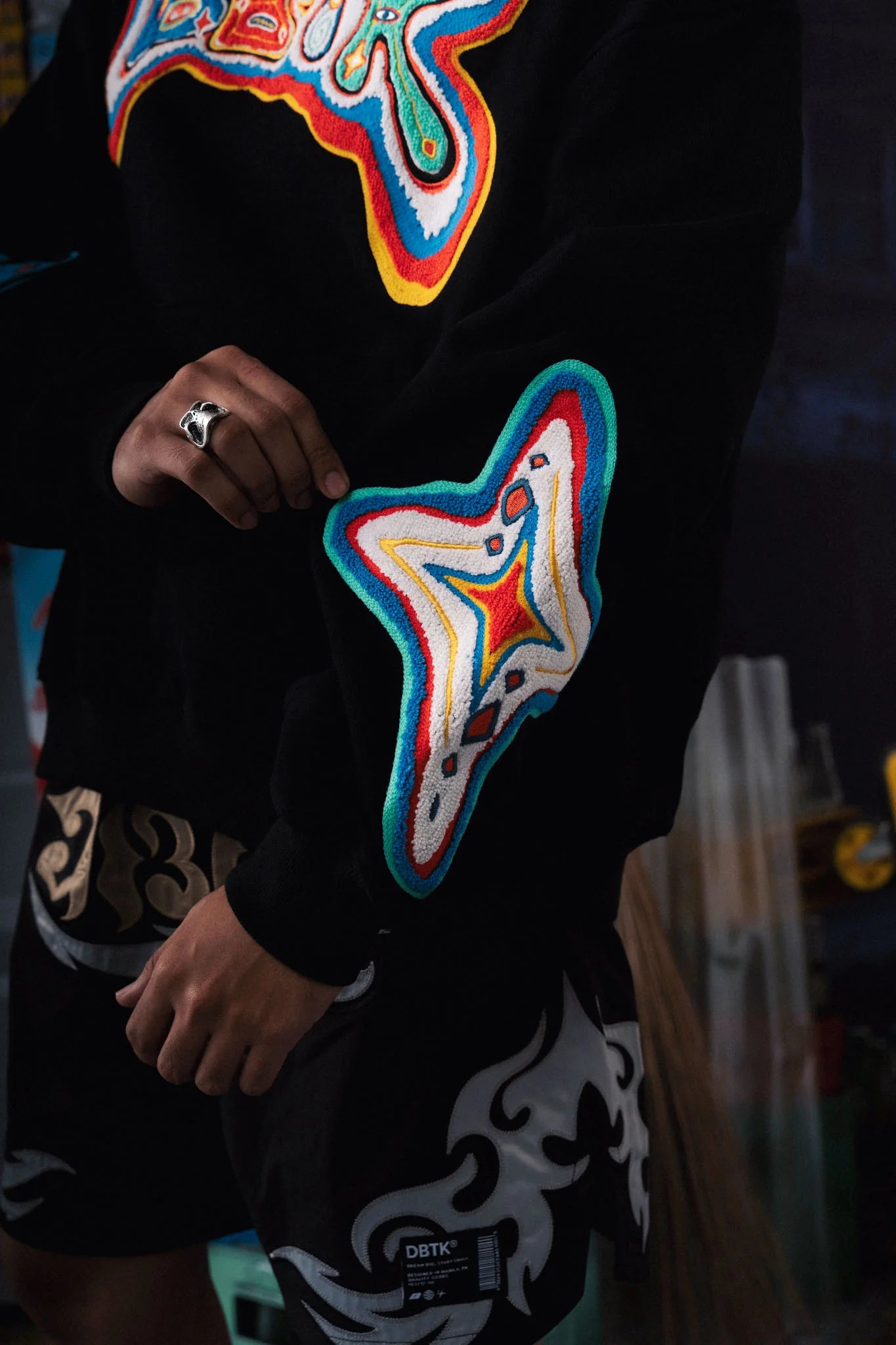 Thermal Mediterranean Hoodie - Black