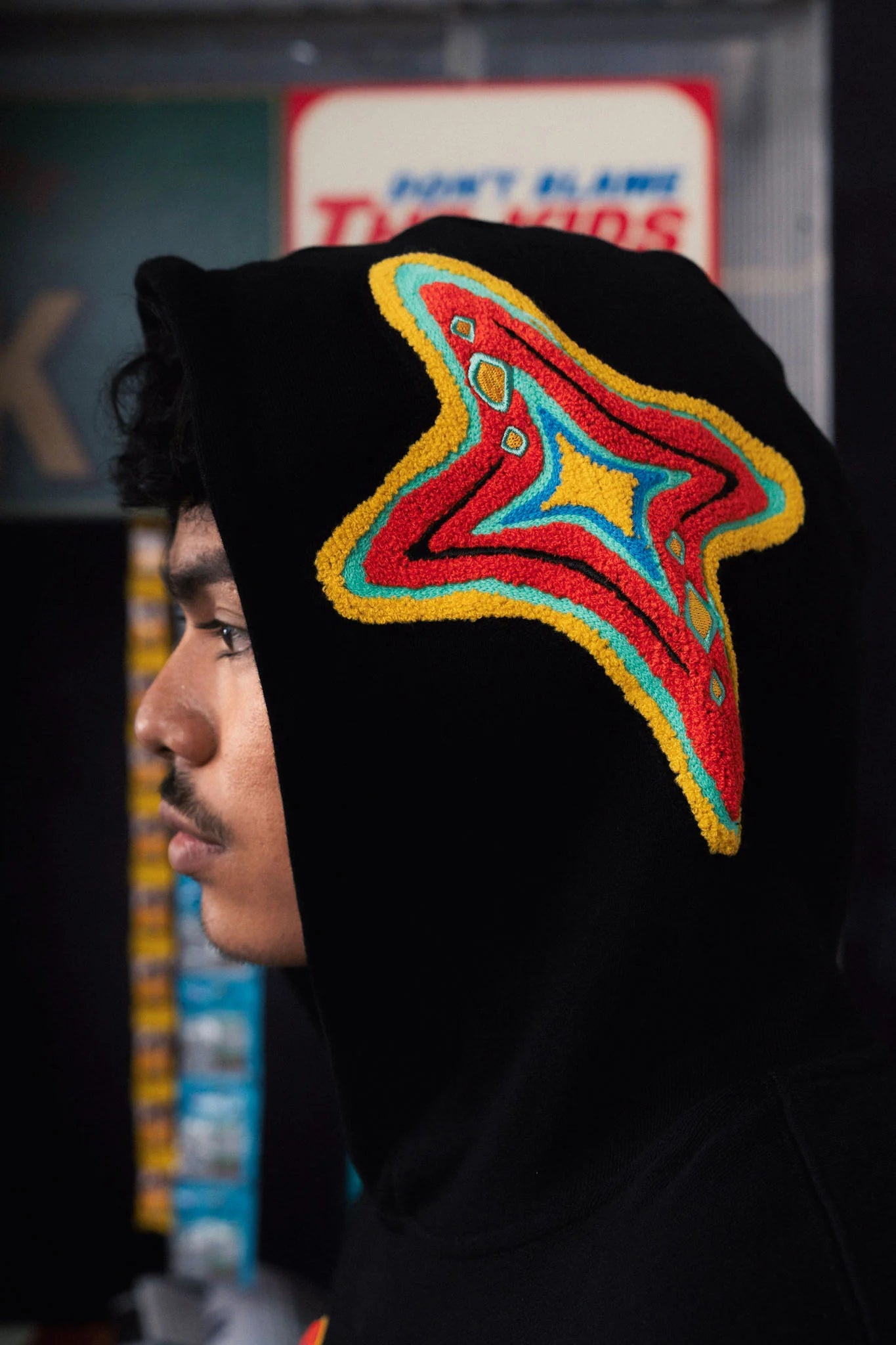 Thermal Mediterranean Hoodie - Black