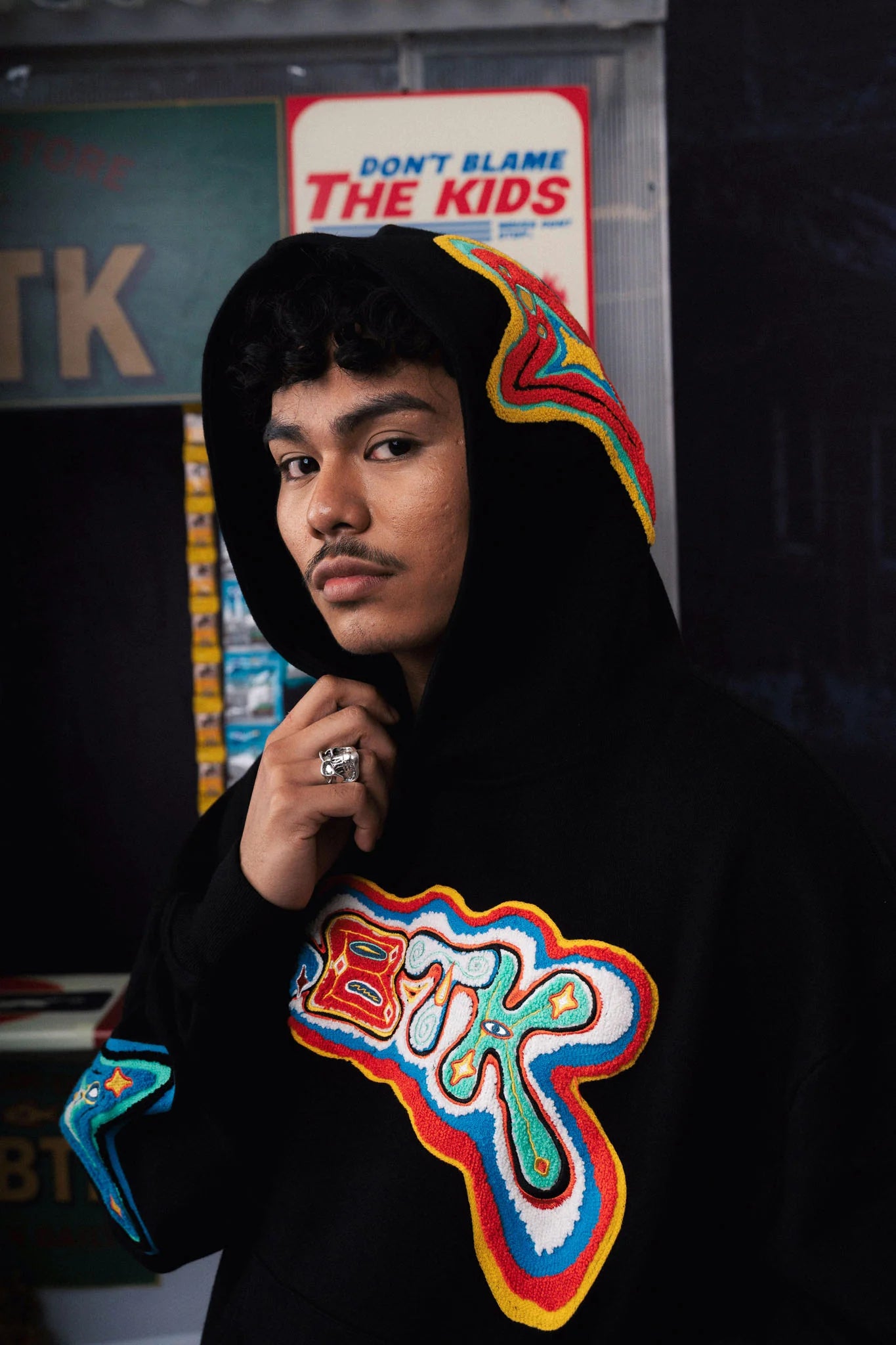 Thermal Mediterranean Hoodie - Black