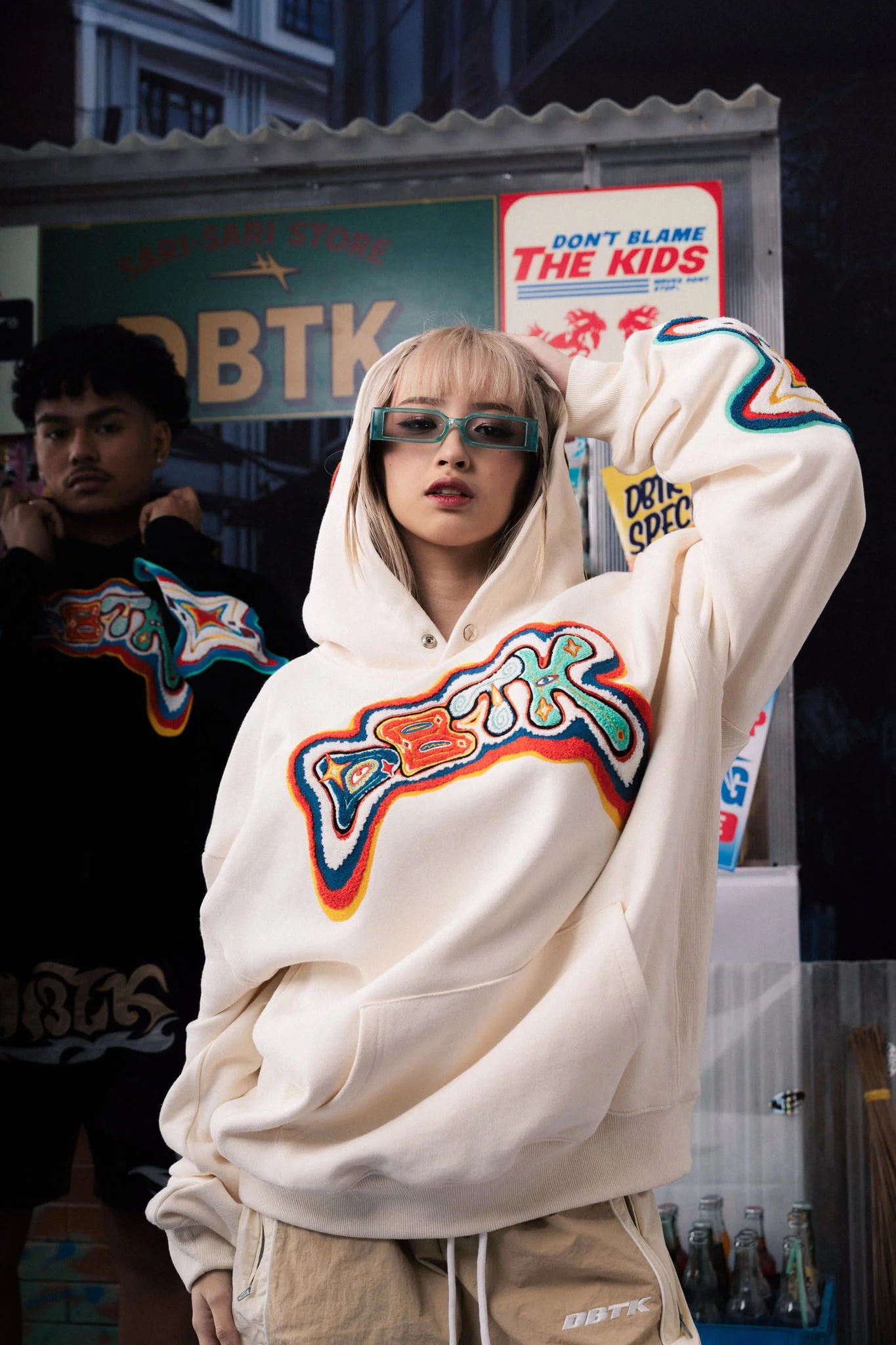 Thermal Mediterranean Hoodie - Cream