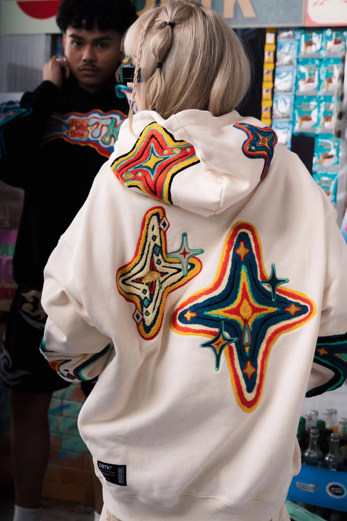 Thermal Mediterranean Hoodie - Cream