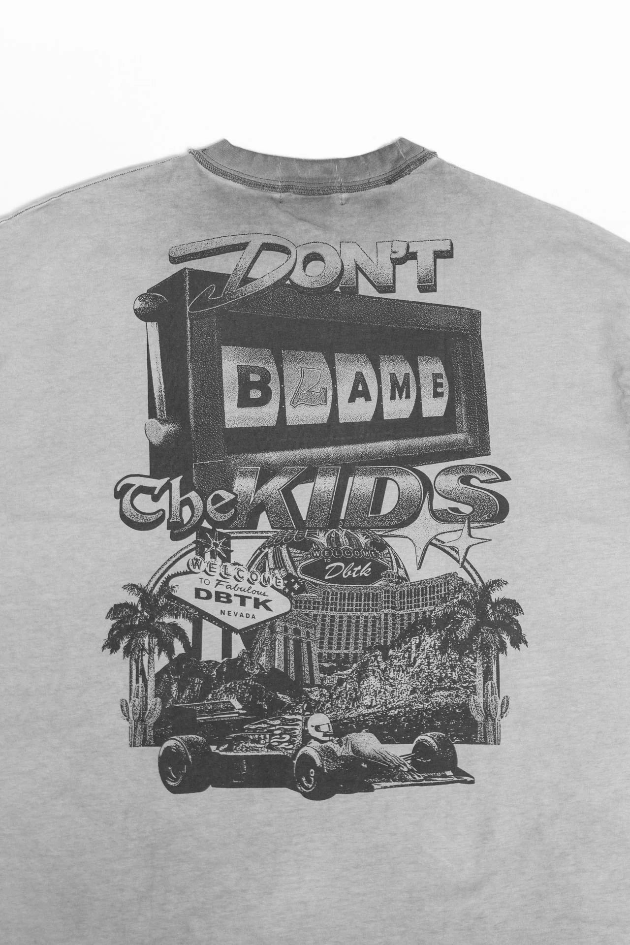 F1 Air Brush Tee - Washed Gray