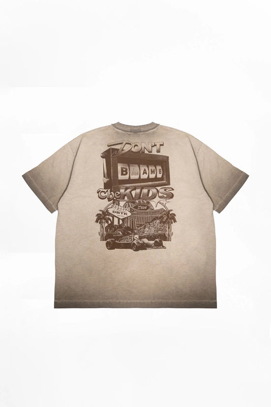 F1 Air Brush Tee - Washed Brown