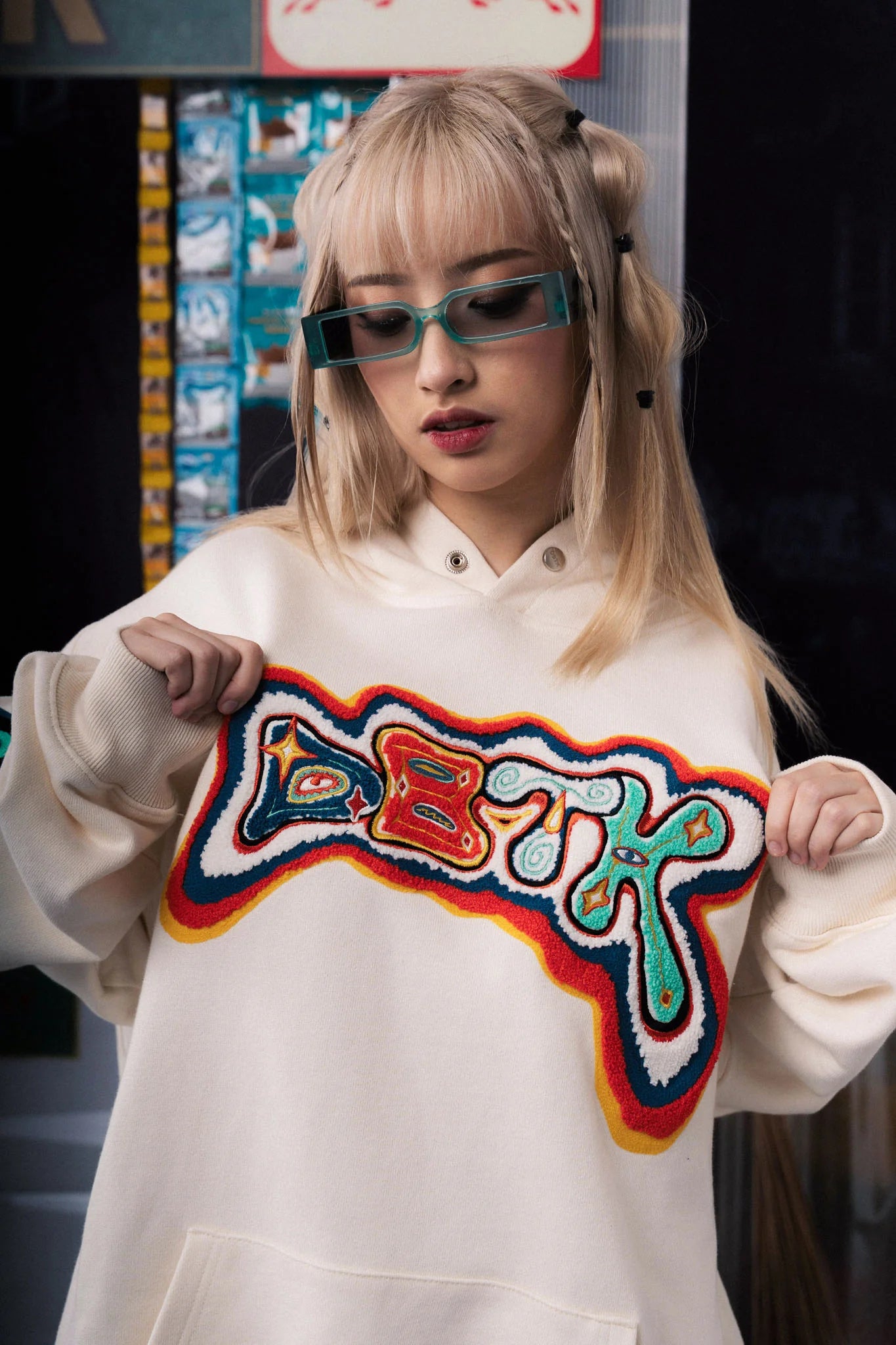 Thermal Mediterranean Hoodie - Cream