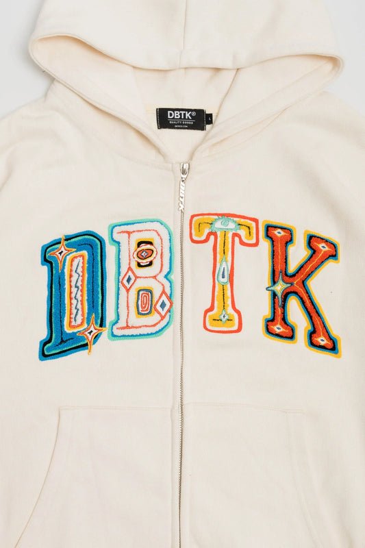 Thermal Mediterranean ZIP UP Hoodie - Cream