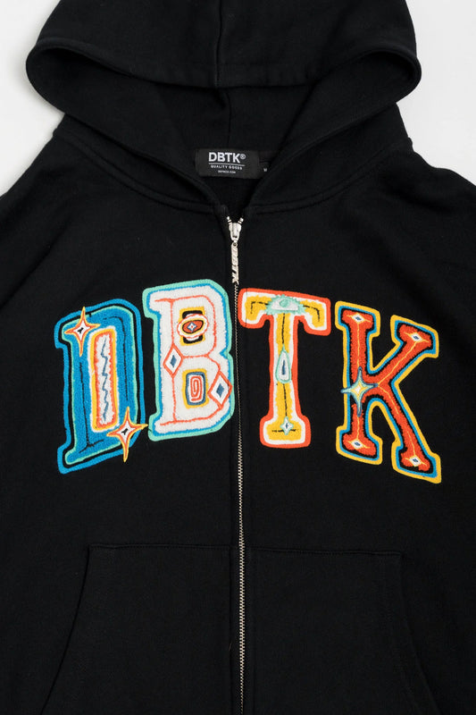 Thermal Mediterranean ZIP UP Hoodie - Black