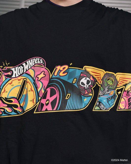 Slant Neon Speed Tee - Black