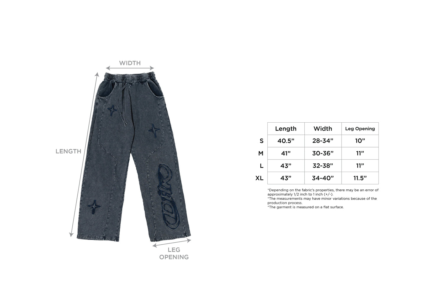 Spark Paneled Wide Pants - Blueberry