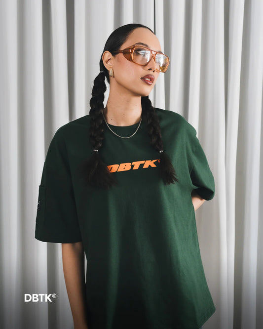 Cipher Tee - Green & Orange