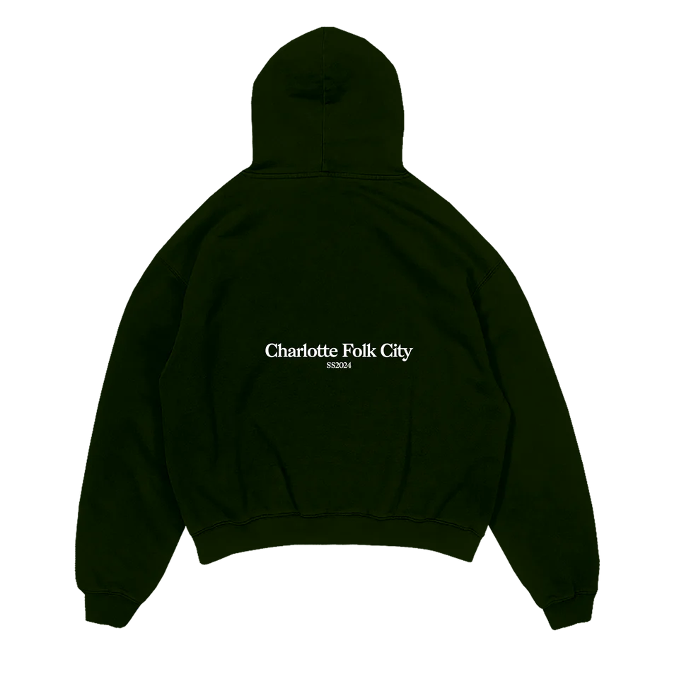 City Oversized Hoodie - Moss Green