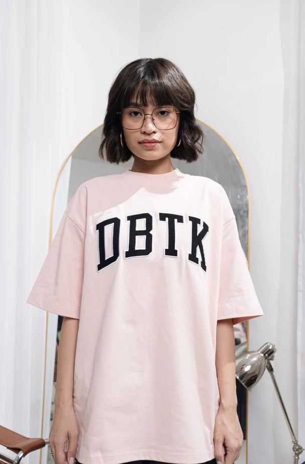 Merge Corduroy Tee - Pink / Black