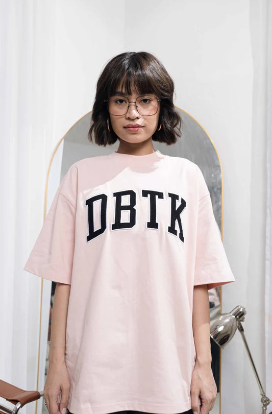 Merge Corduroy Tee - Pink / Black