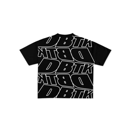 Slant Pocket Tee - Black & White