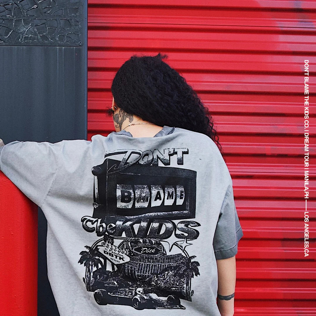 F1 Air Brush Tee - Washed Gray