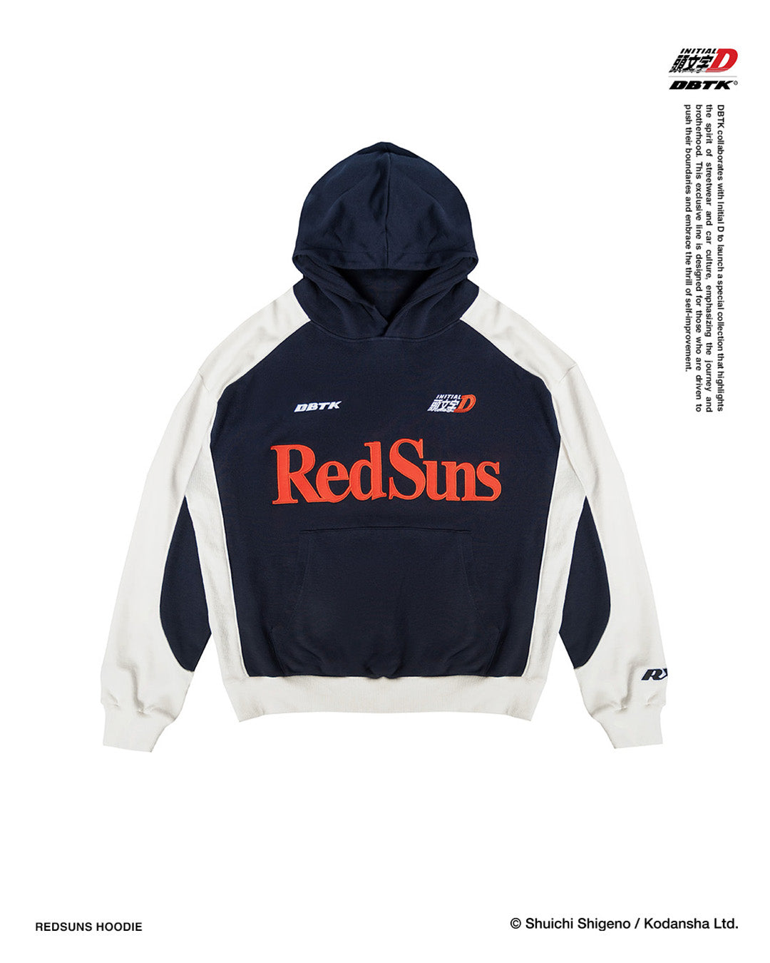 Redsuns Hoodie - Navy Blue and Off White