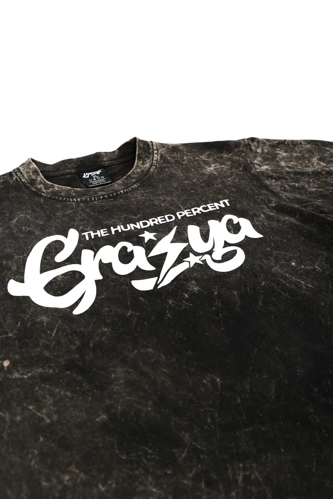 The Hundred percent X Grasya (Official Logo Collaboration Acid wash)