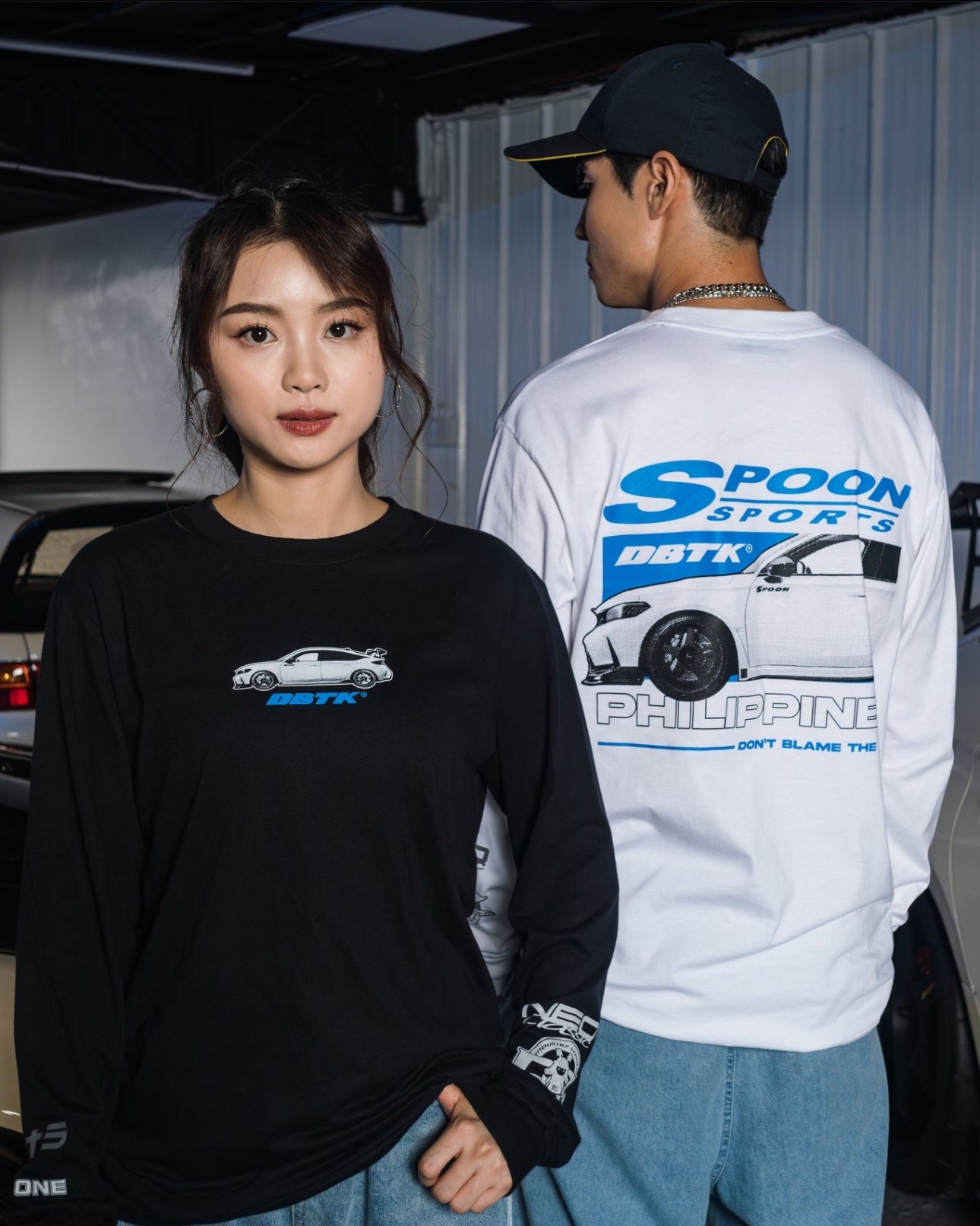 Straight Spoon L/S Tee - Black