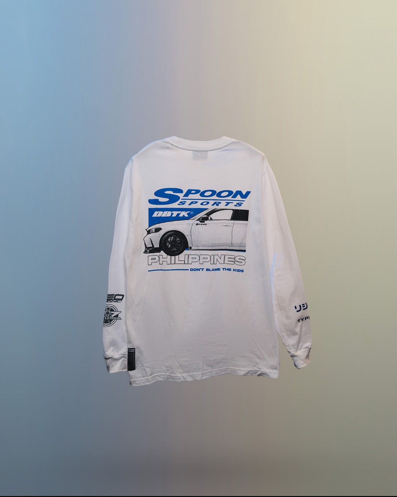 Straight Spoon L/S Tee - White