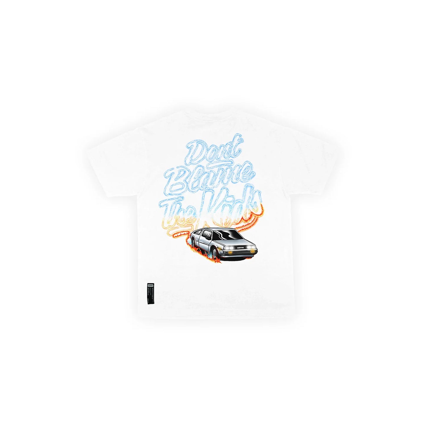 Blazing Script Tee - White