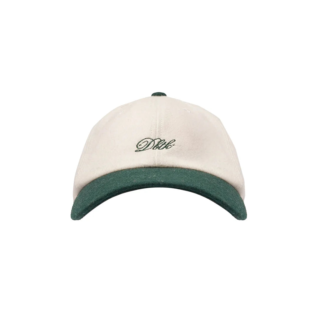 Italic Dad Hat - Olive green / White