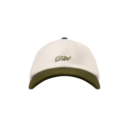 Italic Dad Hat - Sage green / White