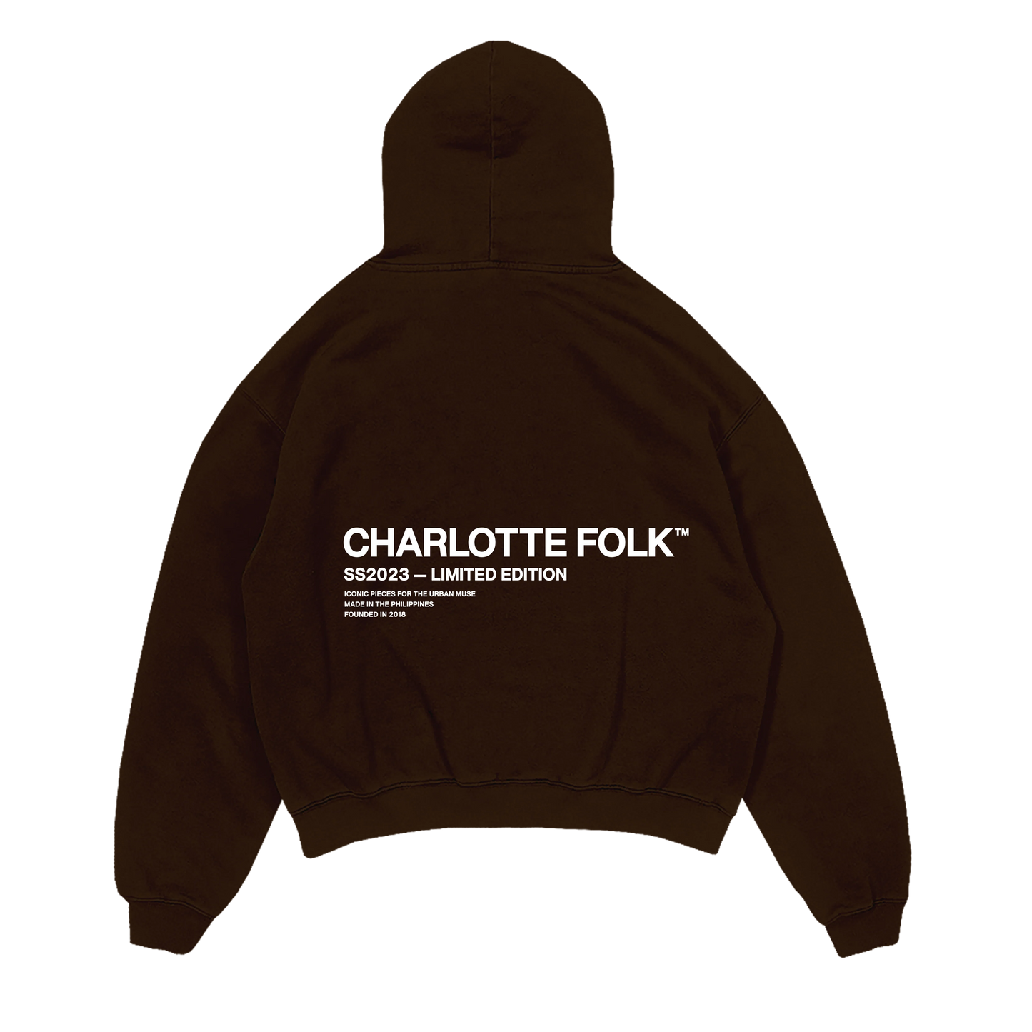 Holiday Oversized Hoodie - Brown