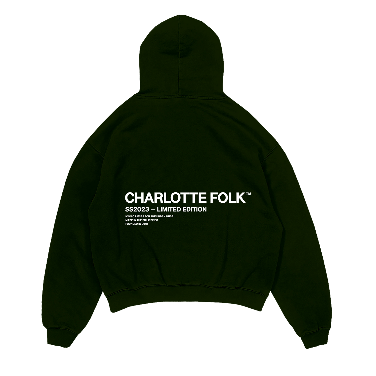 Holiday Oversized Hoodie - Moss Green