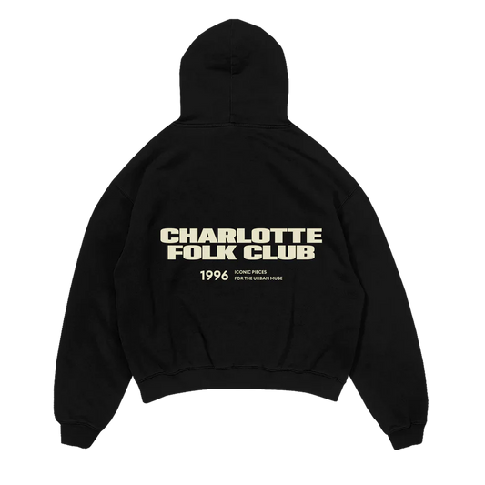 Signature Raglan Hoodie - Black