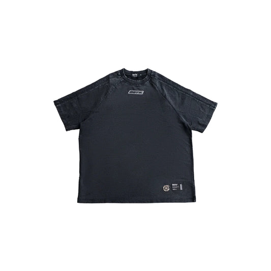 Cipher Flock Tee - Acid Washed Black