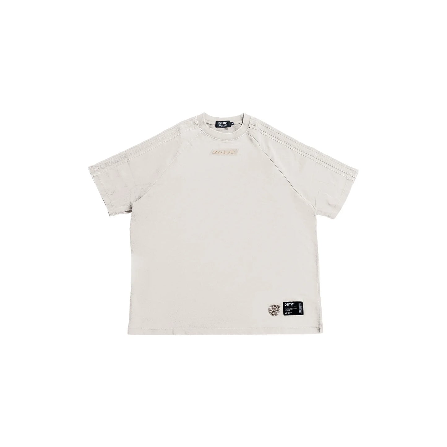 Cipher Flock Tee - Acid Washed Cream