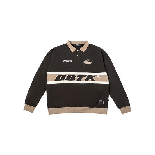 D-Spark L/S Polo - Black Off White