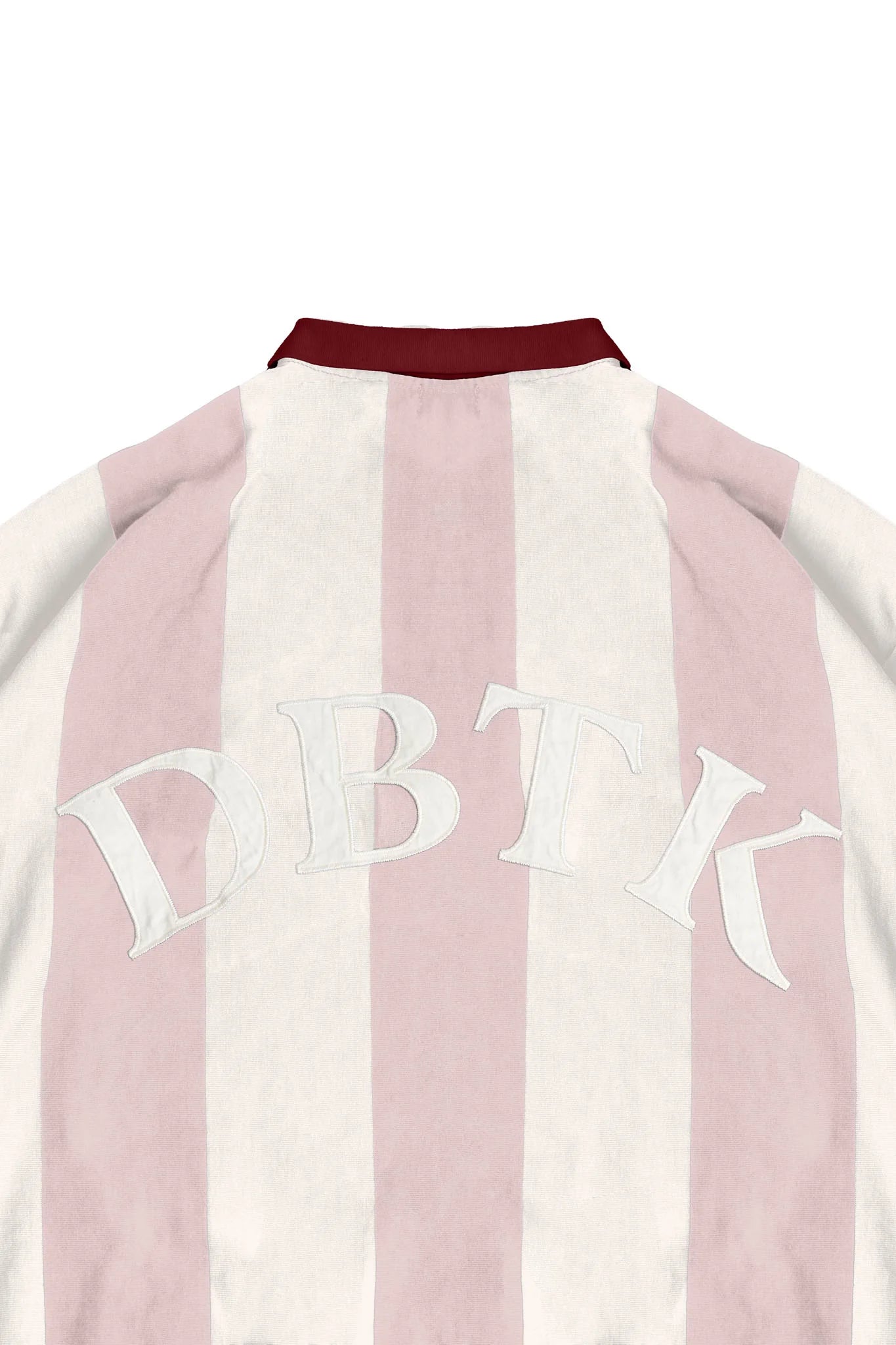 Vertical Bloom Polo LS - Pink / Cream