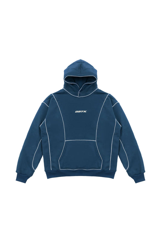 Cipher Splice Hoodie - Navy Blue