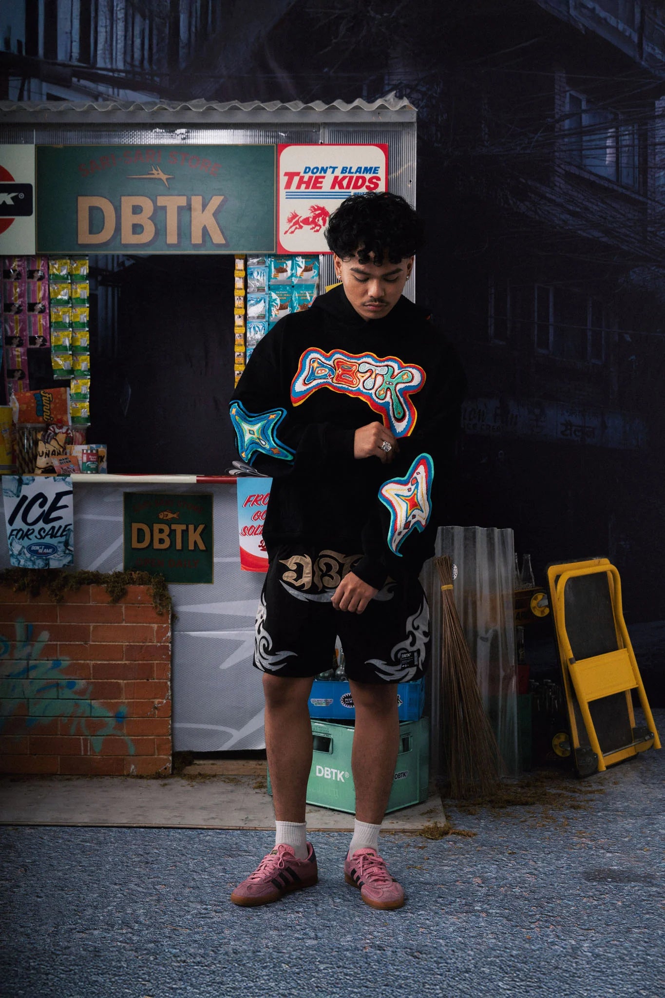 Thermal Mediterranean Hoodie - Black