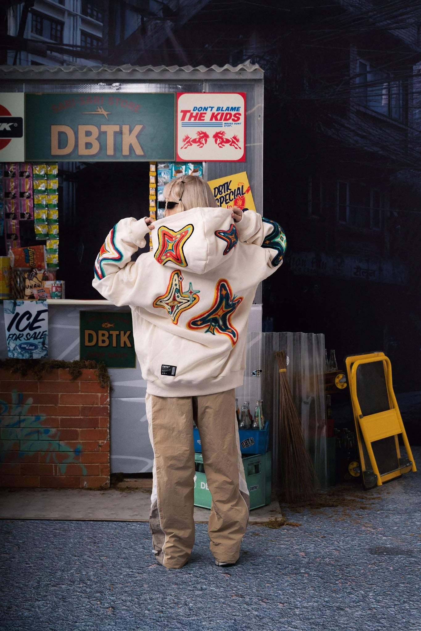 Thermal Mediterranean Hoodie - Cream