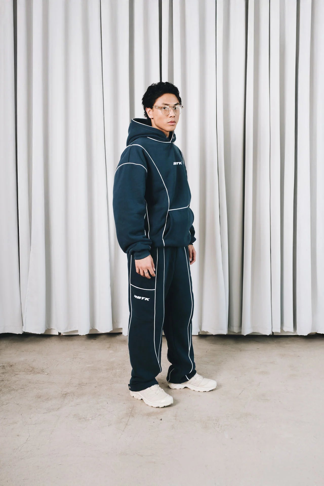 Cipher Splice Pants - Navy Blue
