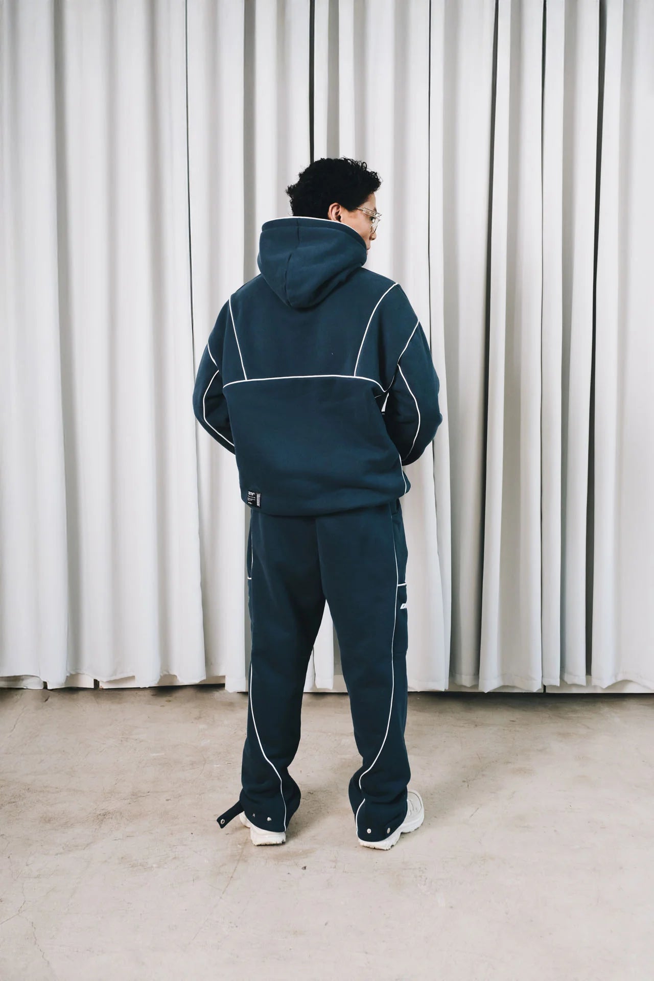 Cipher Splice Pants - Navy Blue