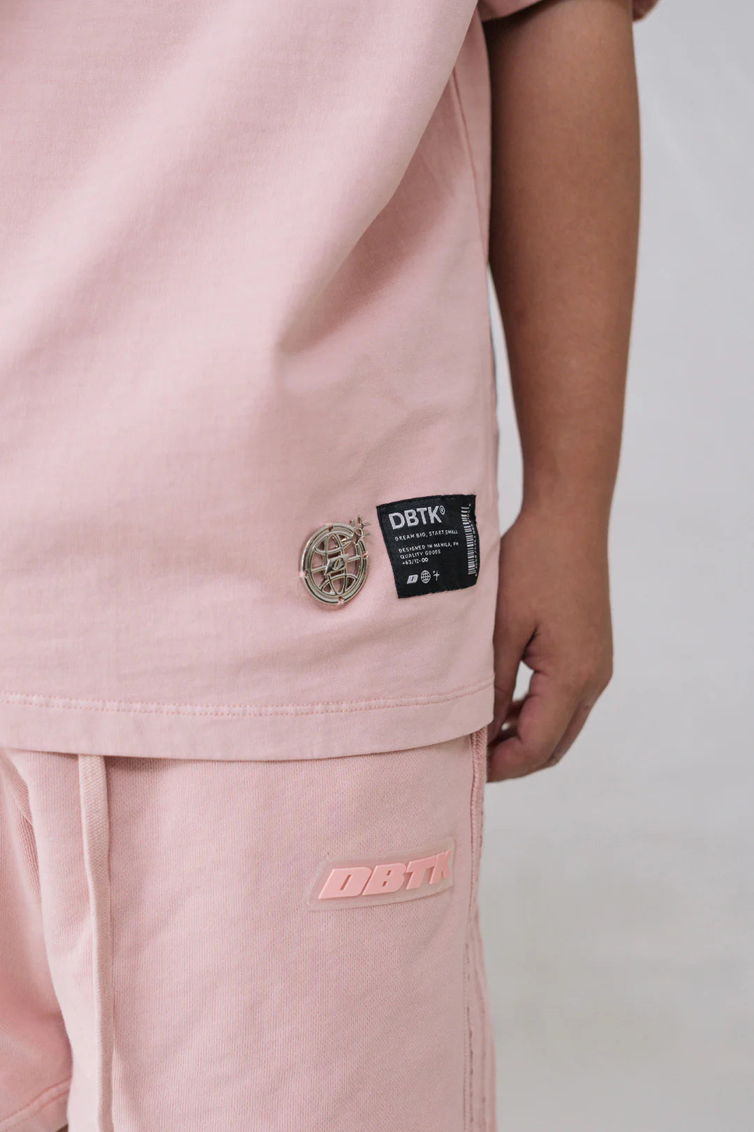 Cipher Flock Shorts - Acid Washed Pink