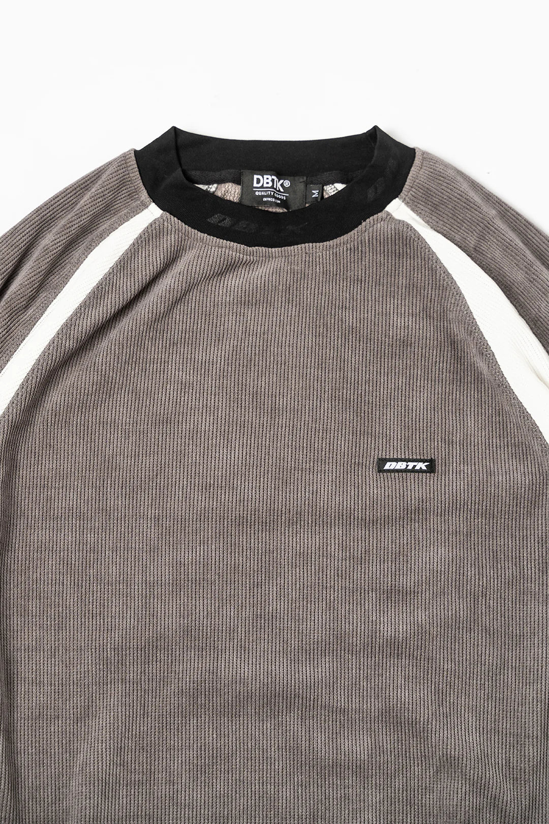 Cipher Streak Crewneck - Mid Gray / Off White