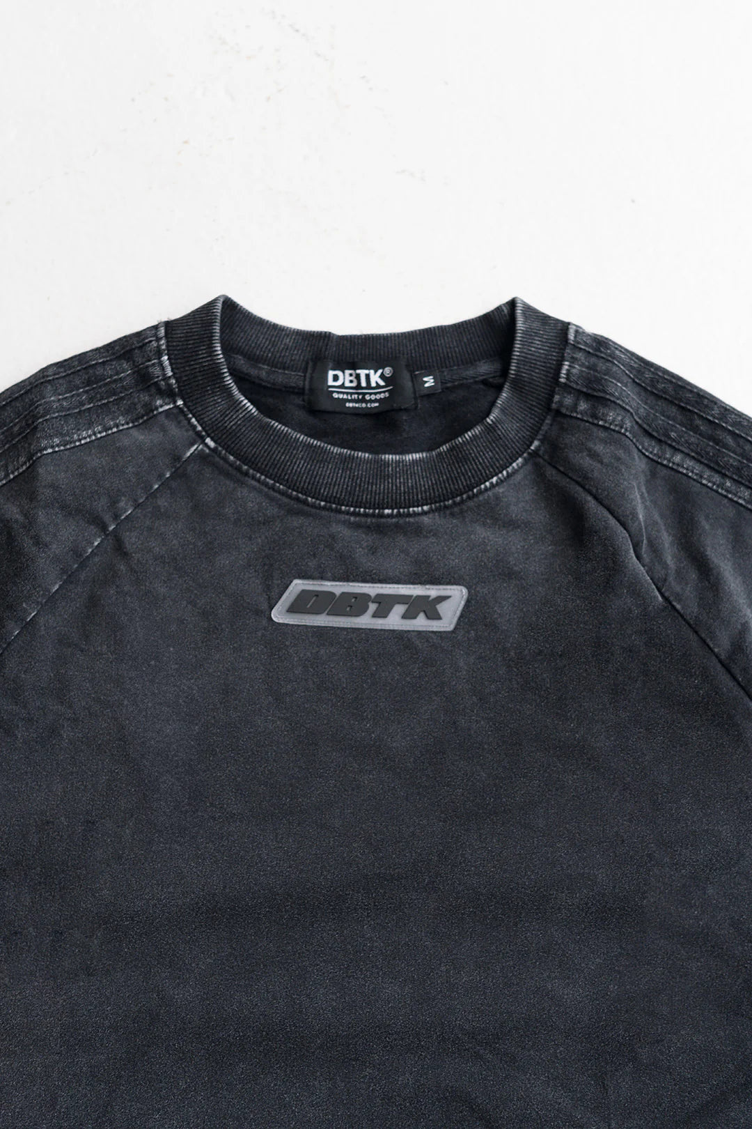 Cipher Flock Tee - Acid Washed Black